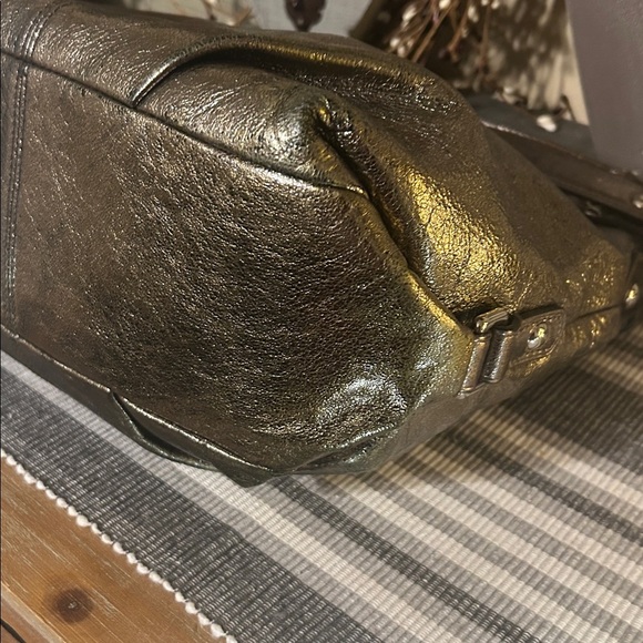 Coach Brooke Shimmering Gold Shoulder Bag - Picture 9 of 13